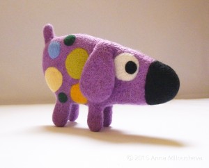 Violet-funny-dog-entirely-woolen-child-toy           